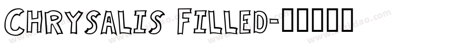 Chrysalis Filled字体转换
